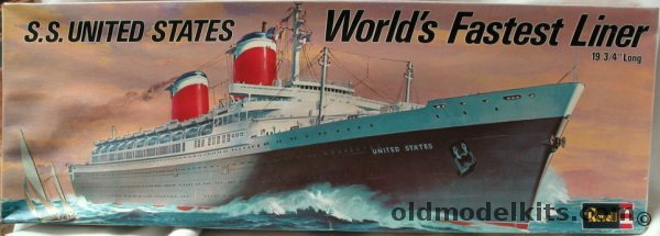 Revell 1/602 SS United States - World's Fastest Ocean Liner, H332 plastic model kit